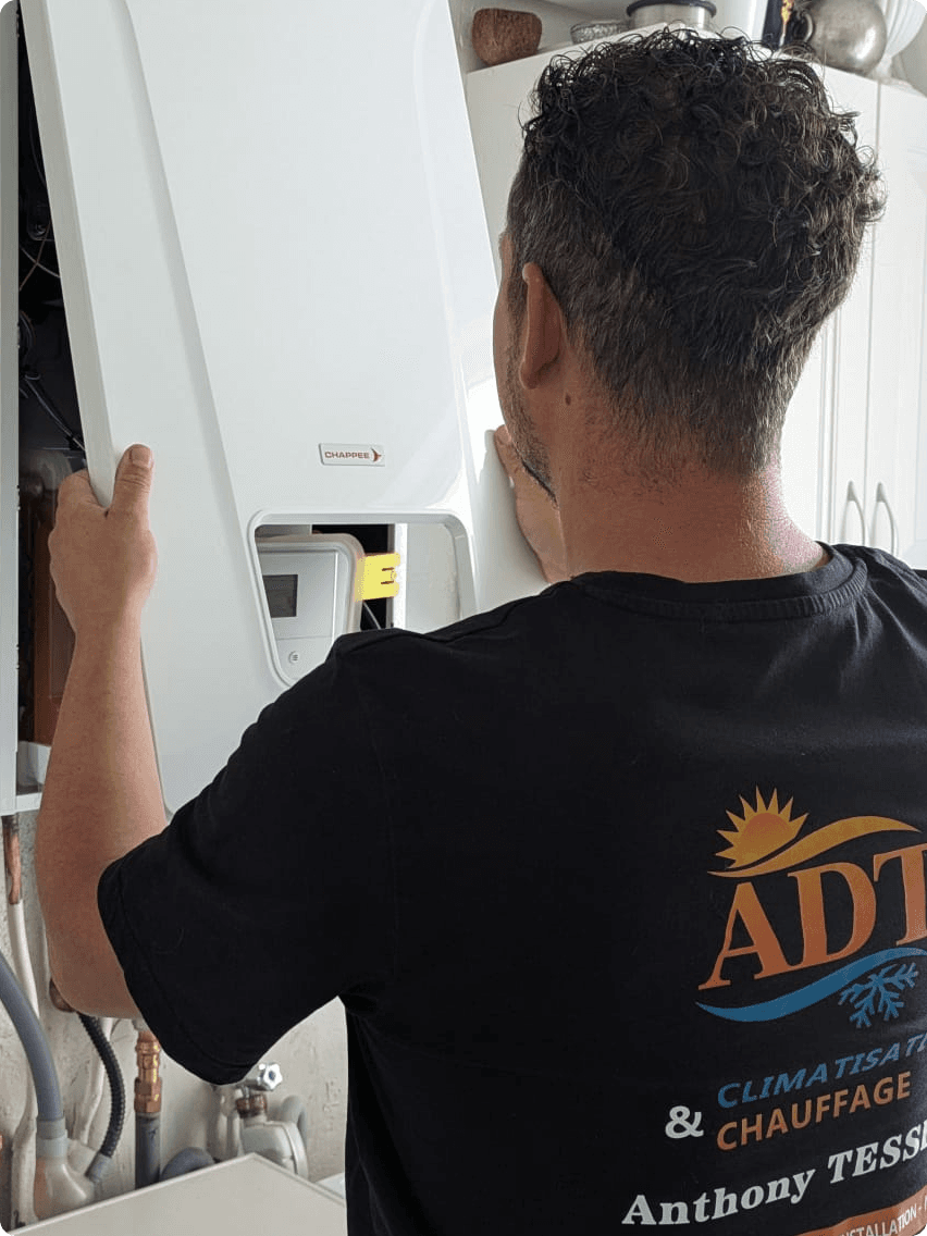 Photo d’ADT climatisation en train de travailler